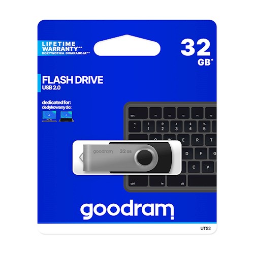 Usb flash disk GOODRAM 32 GB USB 2.0, černá UTS2