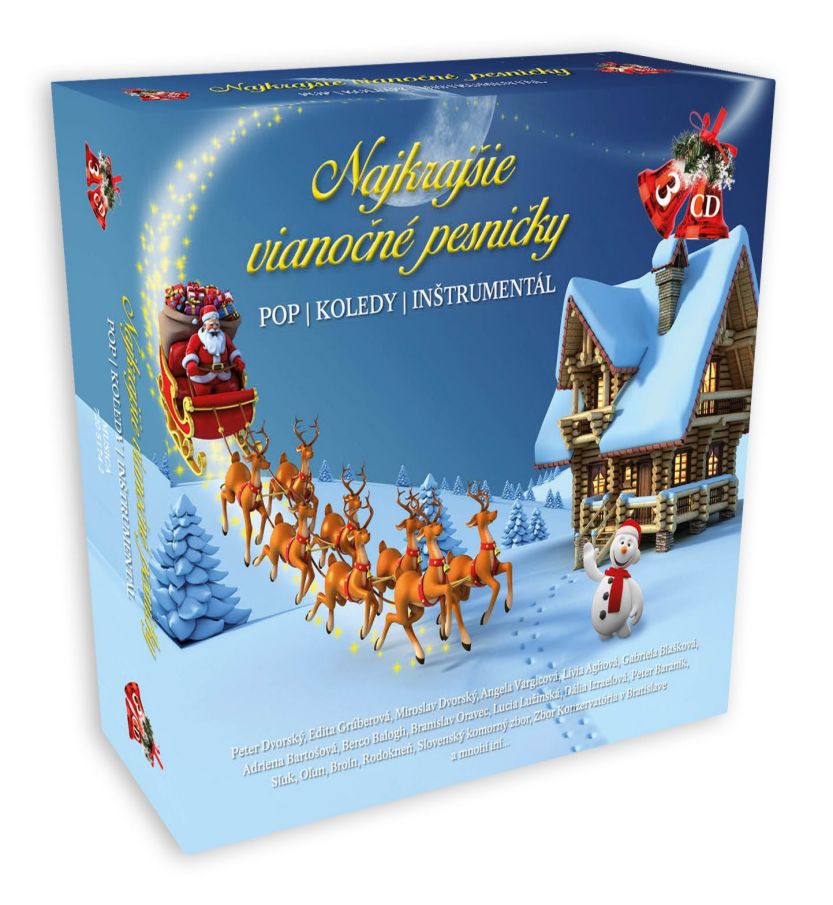 Najkrajšie vianočné pesničky / POP – KOLEDY – INŠTRUMENTÁL 3CD