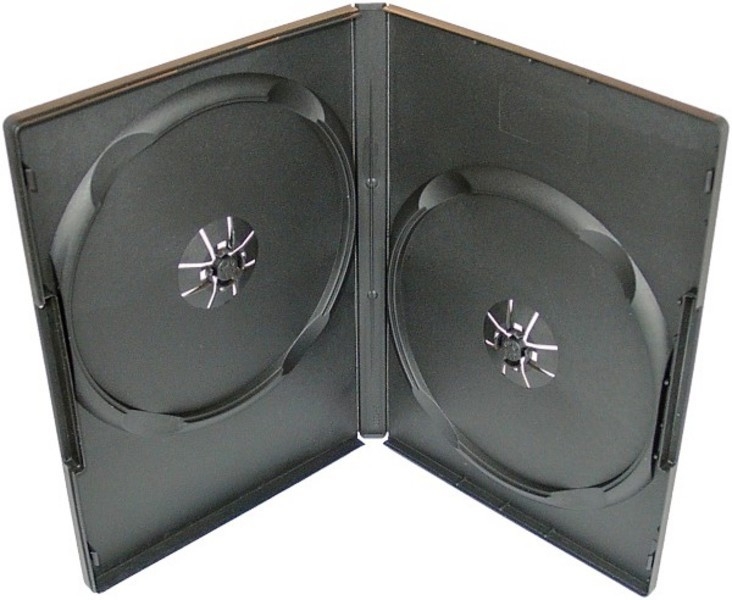 Obal na 2 DVD čierny, 14 mm