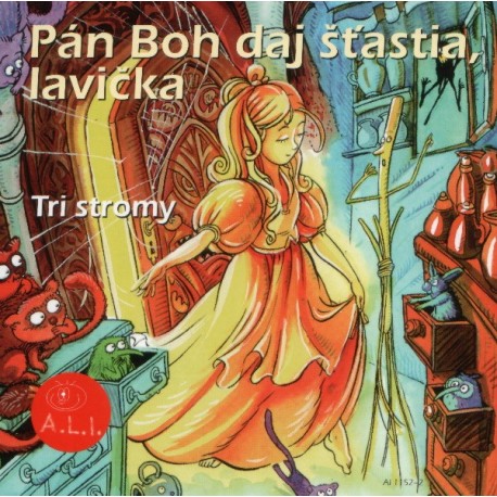 Pán Boh daj šťastia, lavička, Tri stromy /karton/